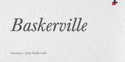 Baskerville Font Poster 1